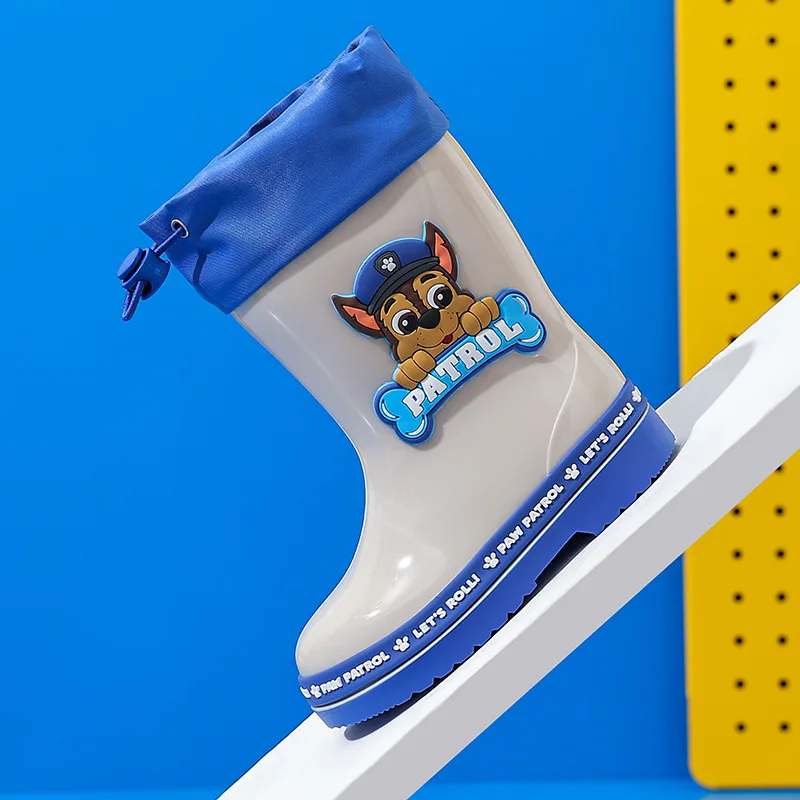 Paw Patrol kalosze dla dzieci Anime Cartoon śliczne wysokiej jakości kalosze chłopcy dziewczęta antypoślizgowe wodoodporne modne kalosze