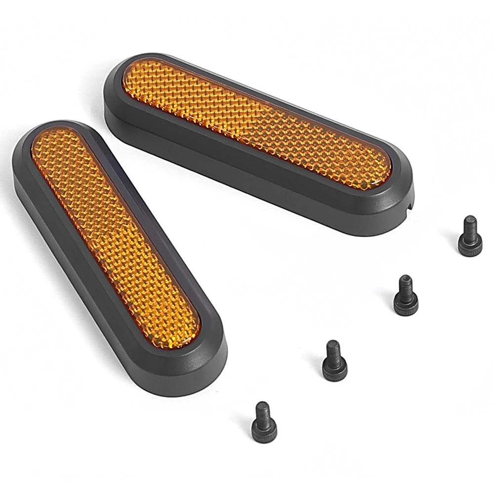 For Xiaomi Mi 4 Electric Scooter front fork side Reflective Stickers Protect Shell Rear Wheel Cover Hub Cap Reflector Parts ﻿