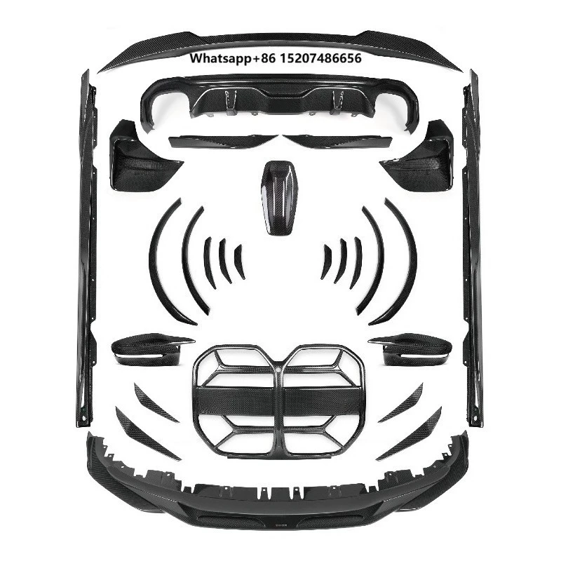 Carbon Fiber G26 Car Bumpers Body Kit Front Lips Rear Diffuser Car Mirrors Exterior Body Kits