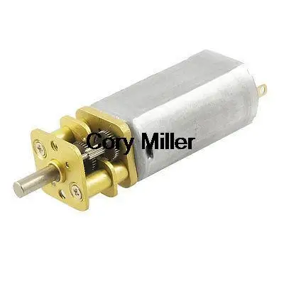 

100RPM 13GA 6V 3mm Shaft Mini DC Geared Gear Box Motor for Smart Cars DIY