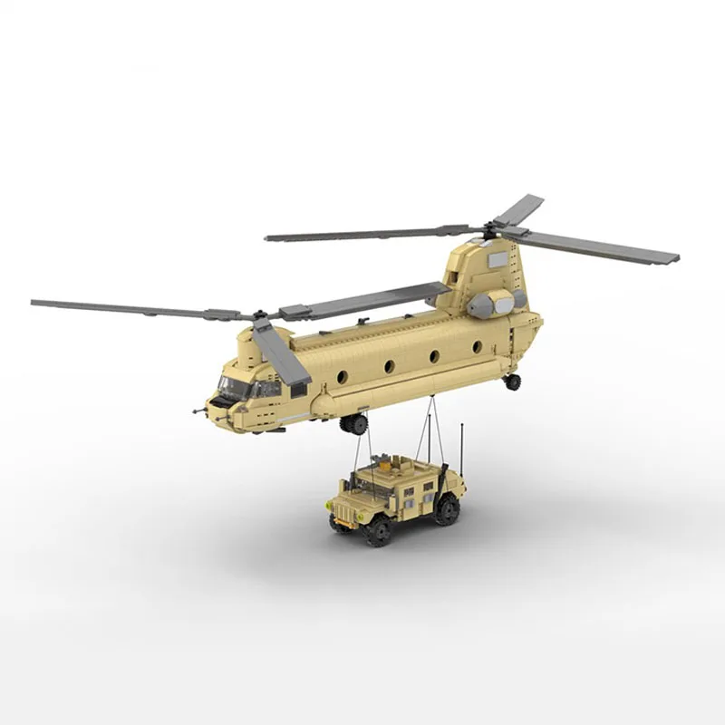1549pcs MOC Boeing CH F Chinook 1 Minifig Scale Creator Model Building Blocks Christmas Gifts Architecture Toy Kids Brick