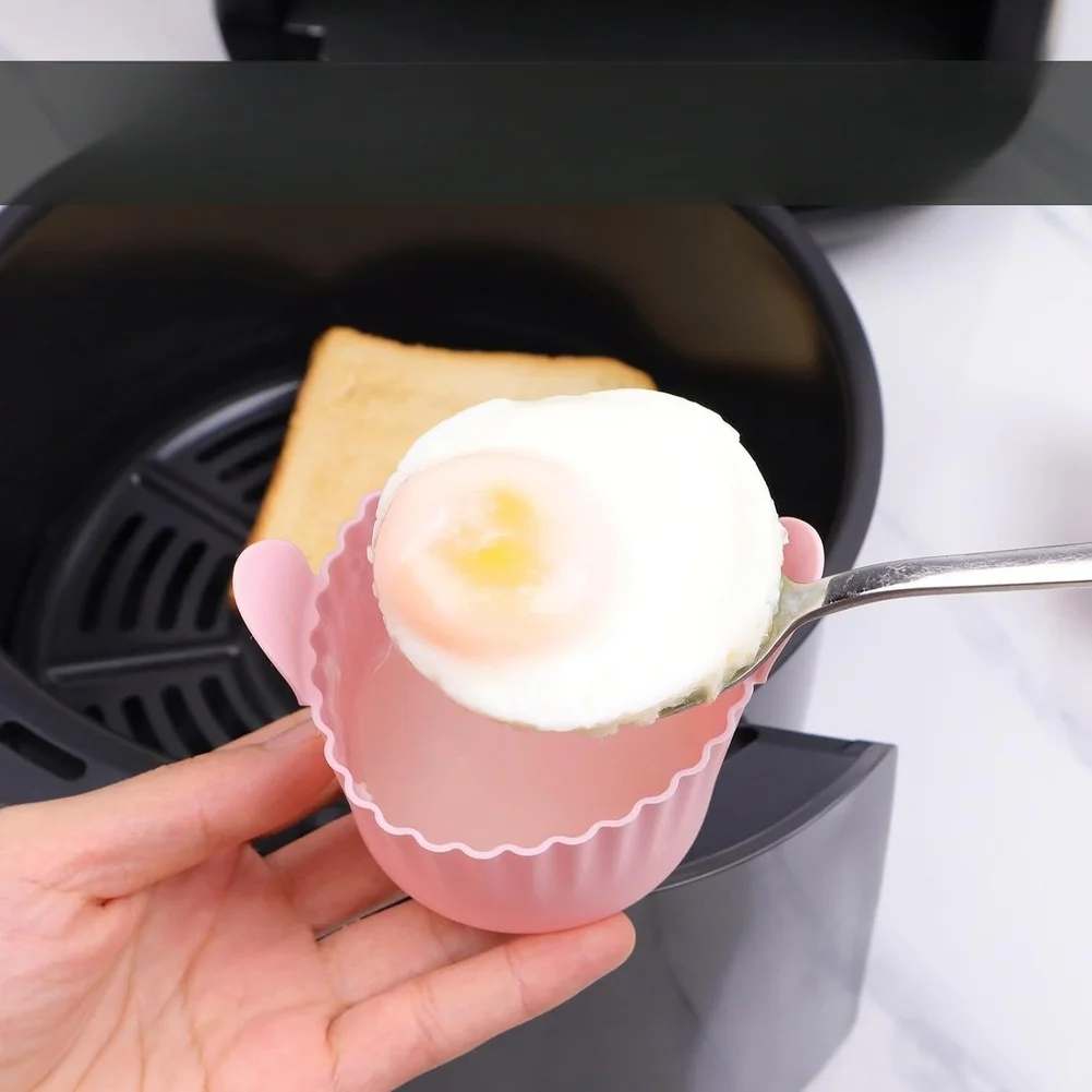 For Poaching Eggs For Making Muffins Silicone Cake Tray Heat Resistant Baking Tool Baking Easy Release Function