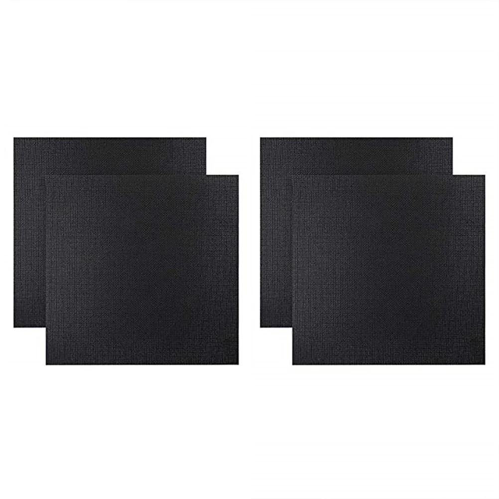

4 Pcs Embroidery Cloth Mesh Stitch Needle Fabric Needlework Cross-Stitch Embroidered Plain