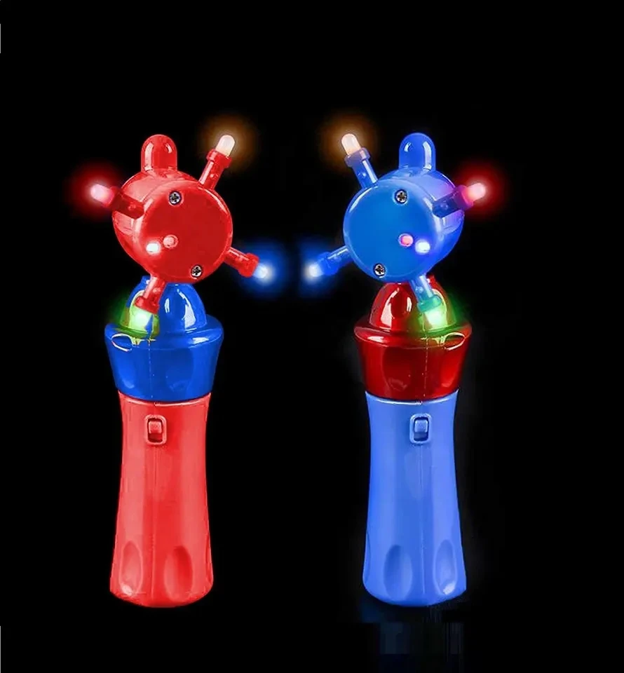 Orbiter Spinning Magic Wand LED Light Toy Handheld Novelties  360 Degree Rotate Gift with Music For Kid Birthday Christmas Party