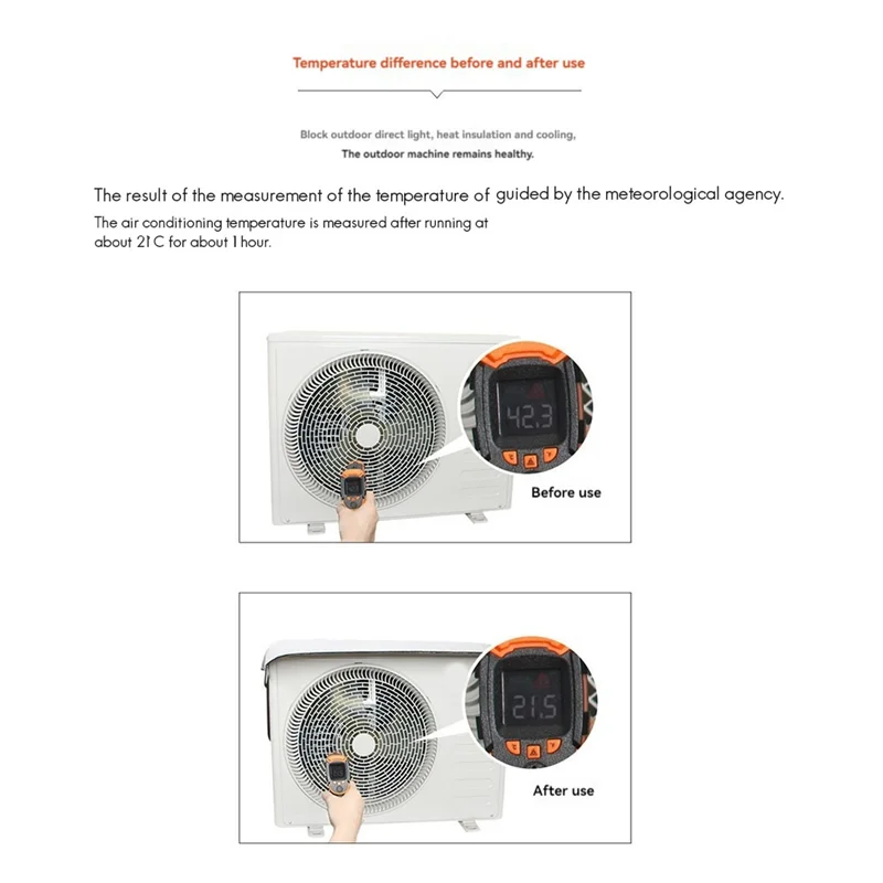 エアコンカバー 屋外省エネ防雨カバー エアコン防塵 防火 日焼け防止 Covera83x