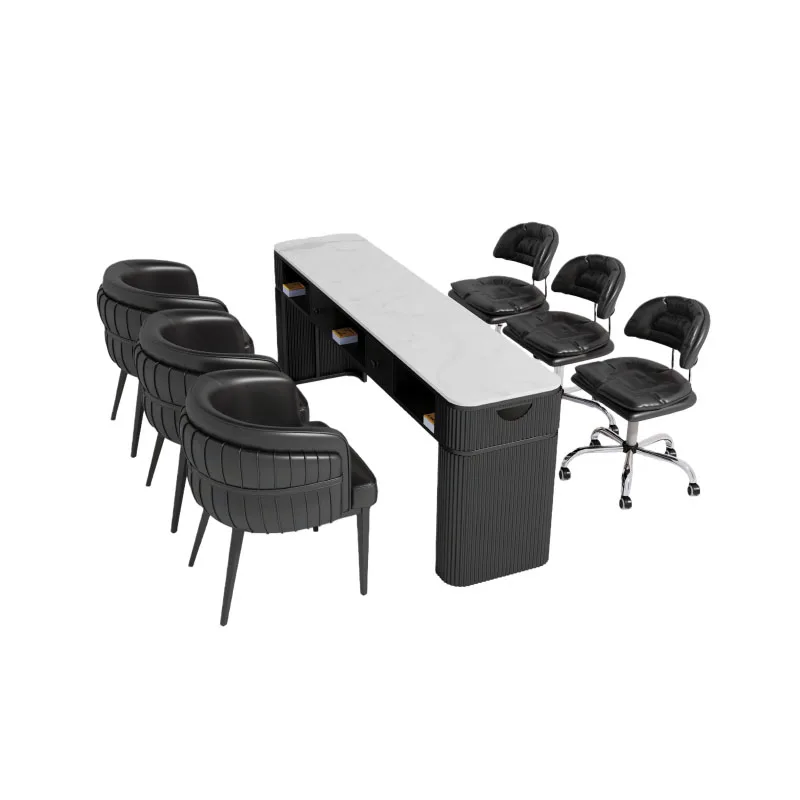 Design Modern Table Nail Simple Equipment Manicure Tables Professional Nail Desk Style Cream Mesa Manicure Salon Furniture