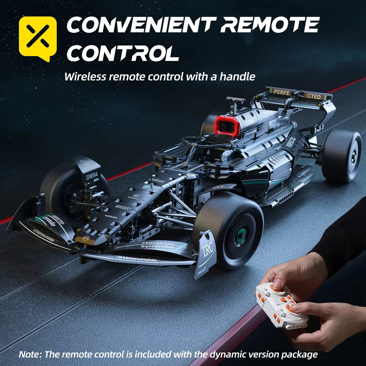 TOYLINX Techniczny Zestaw Wyścigowy 1:8 Klasyczny Model Superauta z Klocków Konstrukcyjnych 1777 Elementów DIY Zabawki dla Dzieci na Prezent Świąteczny