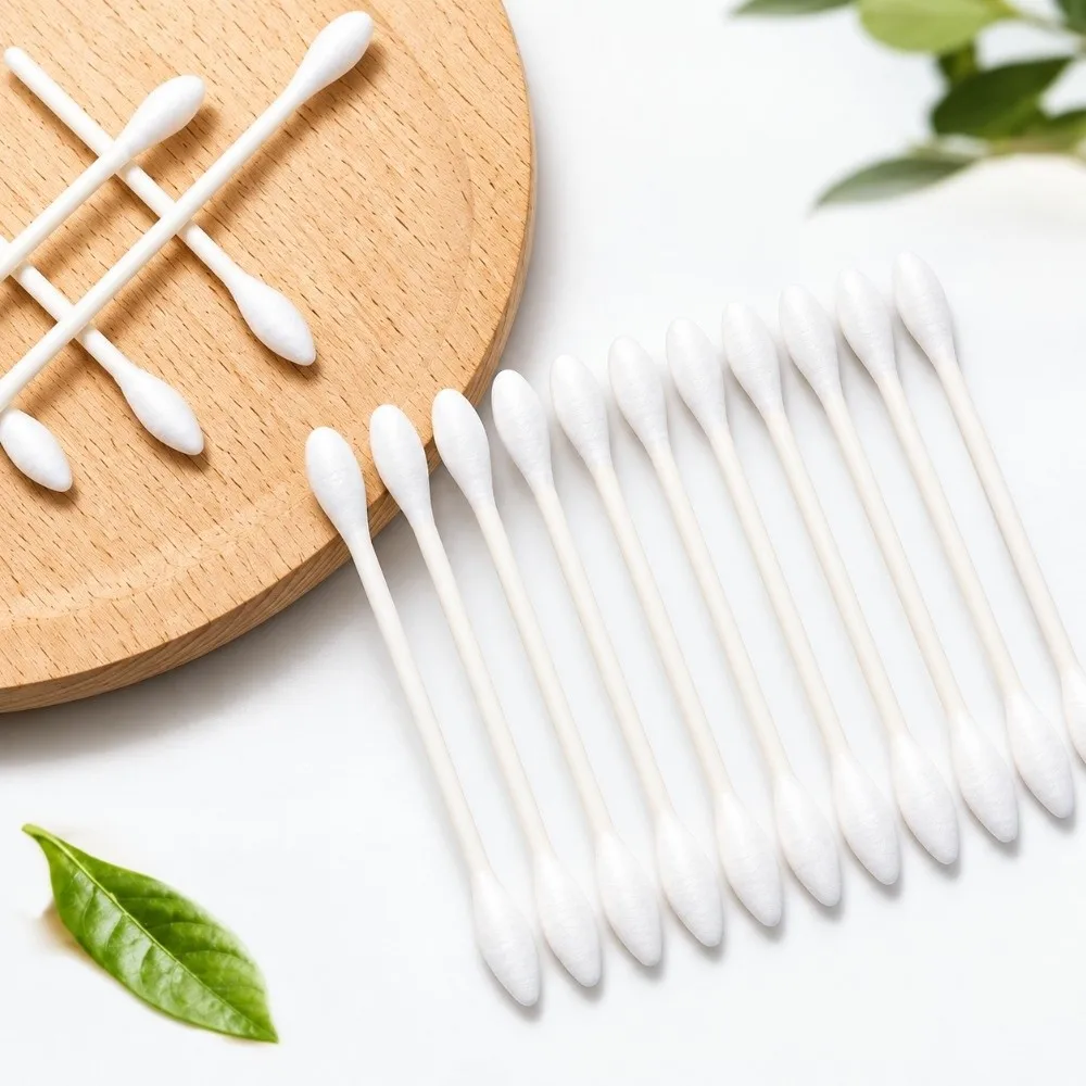 200Pcs Precision Tips Double Headed Cotton Swabs Individually Packaged Dustproof Cotton Buds Portable Soft