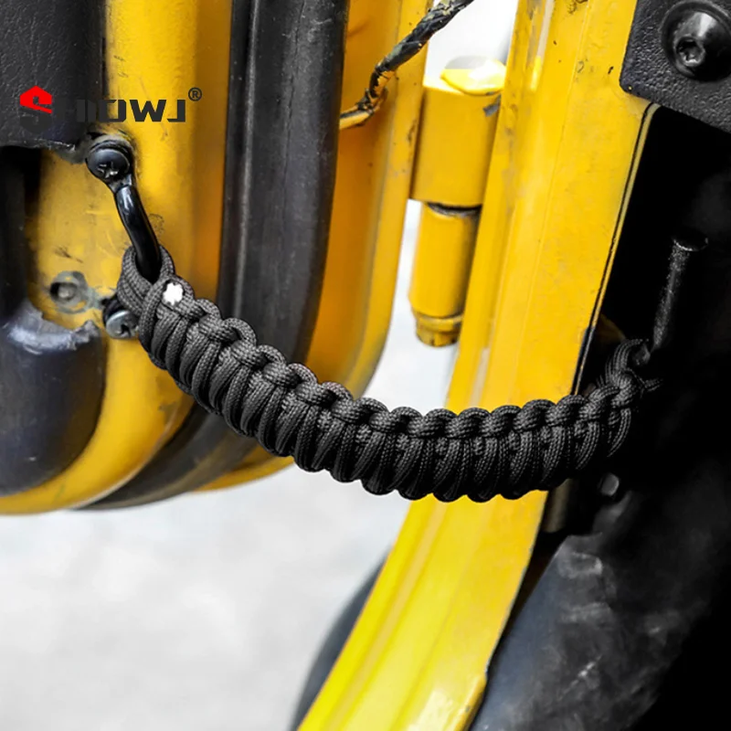 1Pcs Door Limiting Strap Restriction Protection Positioning Woven Rope For Wrangler CJ YJ TJ JK JKU JL JLU Gladiator JT