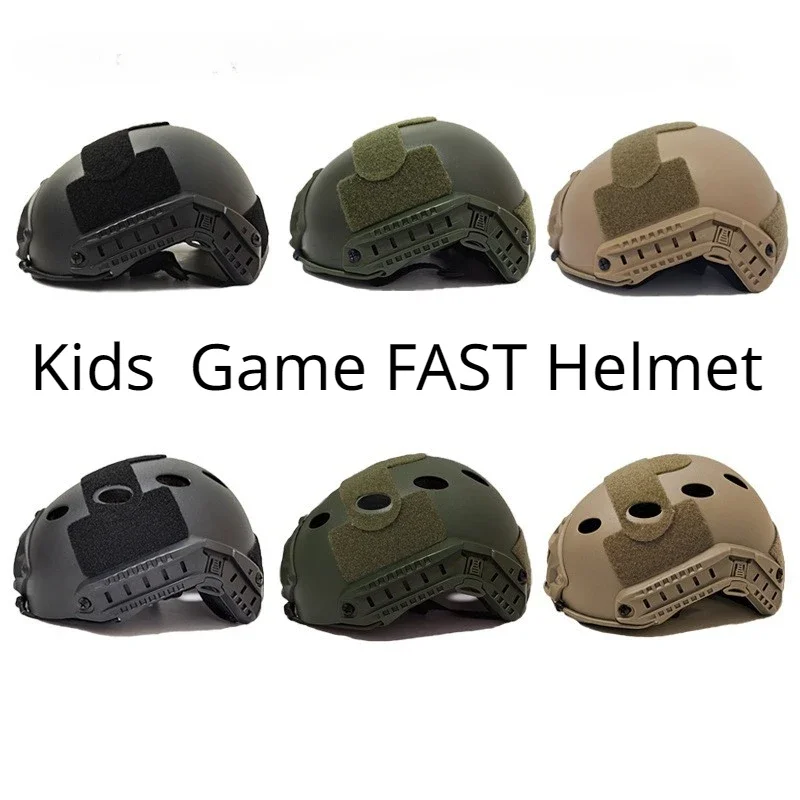 子供の戦術的な保護ヘルメットゲーム PJ FAST ヘルメット屋外軍事 CS エアガン軽量ヘルメットナイトビジョンゴーグル