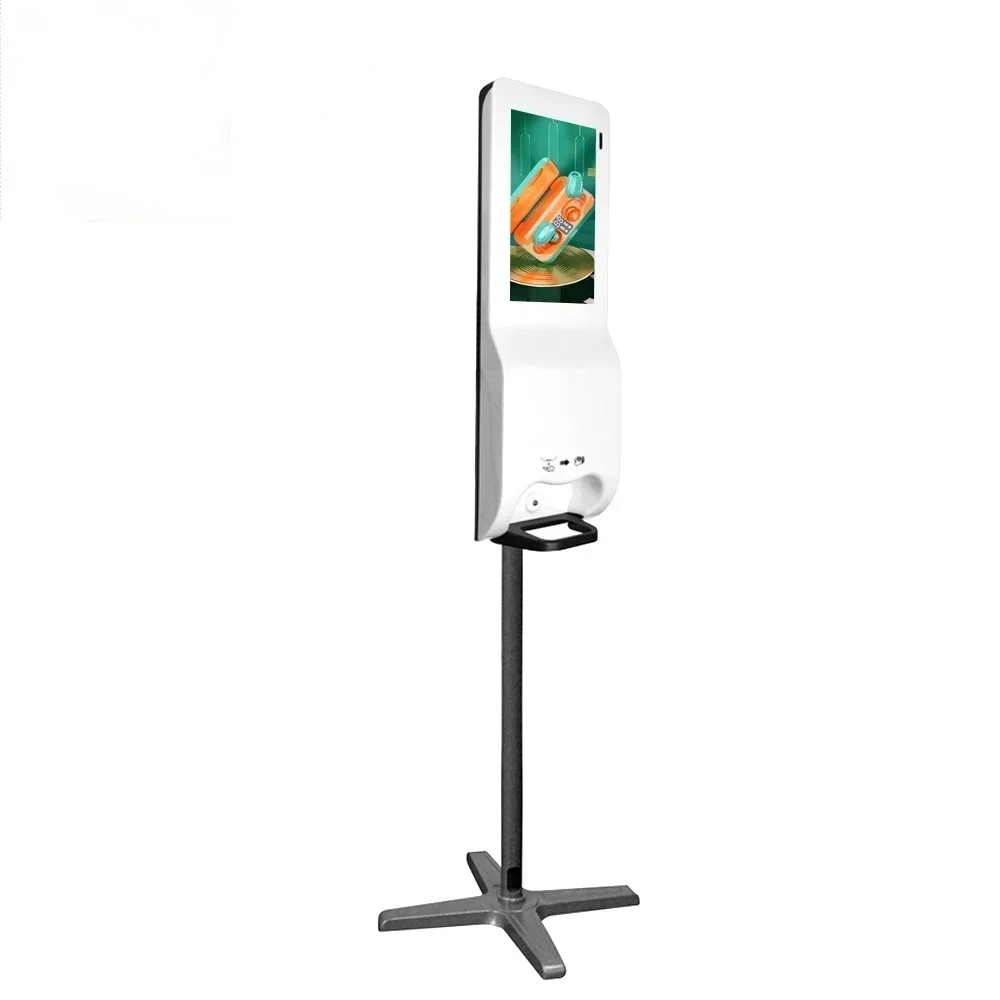 

Hot SalesKerchan Touchless Automatic Sensor Foaming Liquid Soap Dispenser With AD Player Liquid Dispenser Digit Display