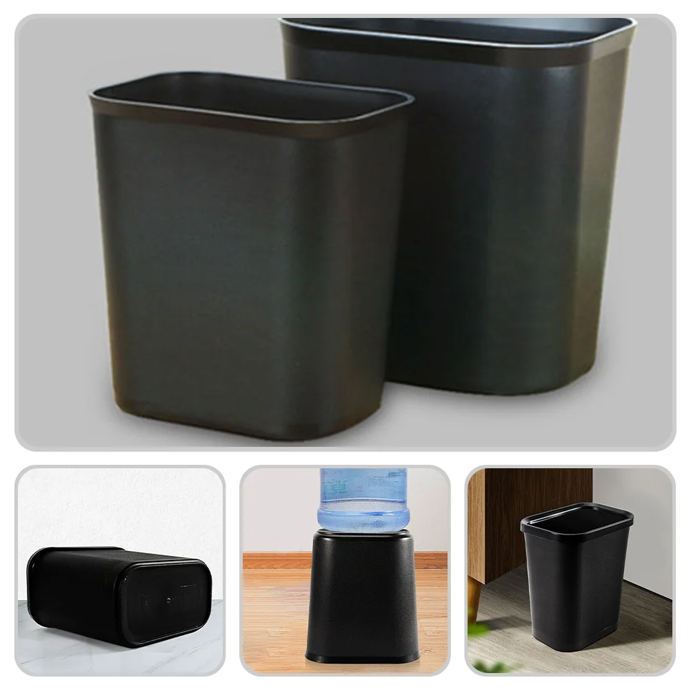 

Open Trash Can Office Household Bin Bedroom Garbage Plastic Waste Bucket Home Rubbish Car