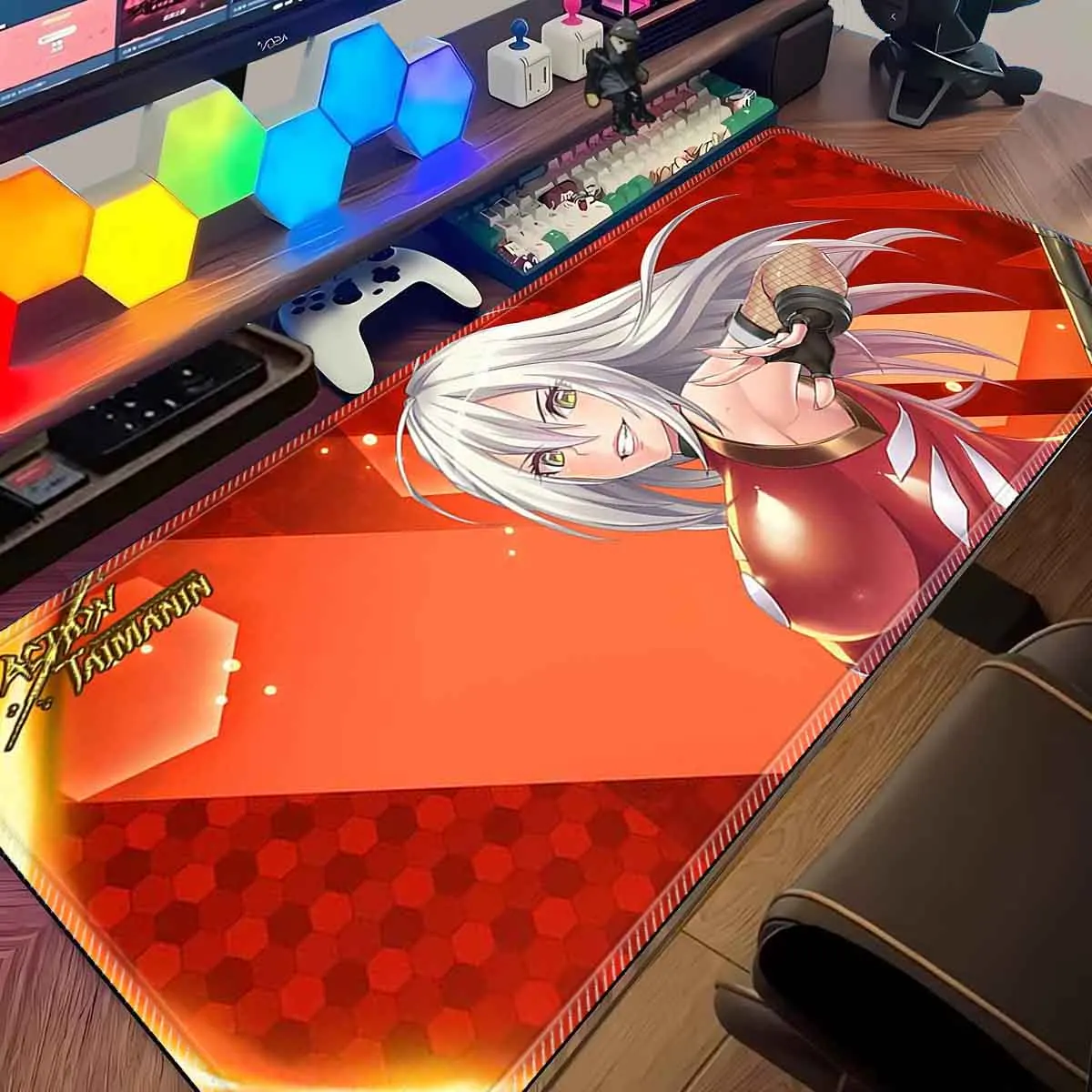 

Large Mouse Pad Homura Sanada Mouse Pad XXL Game Accessories Gamer Keyboard Desk Mat Non-Slip Anime Waifu Mousepad Desk Mice Mat