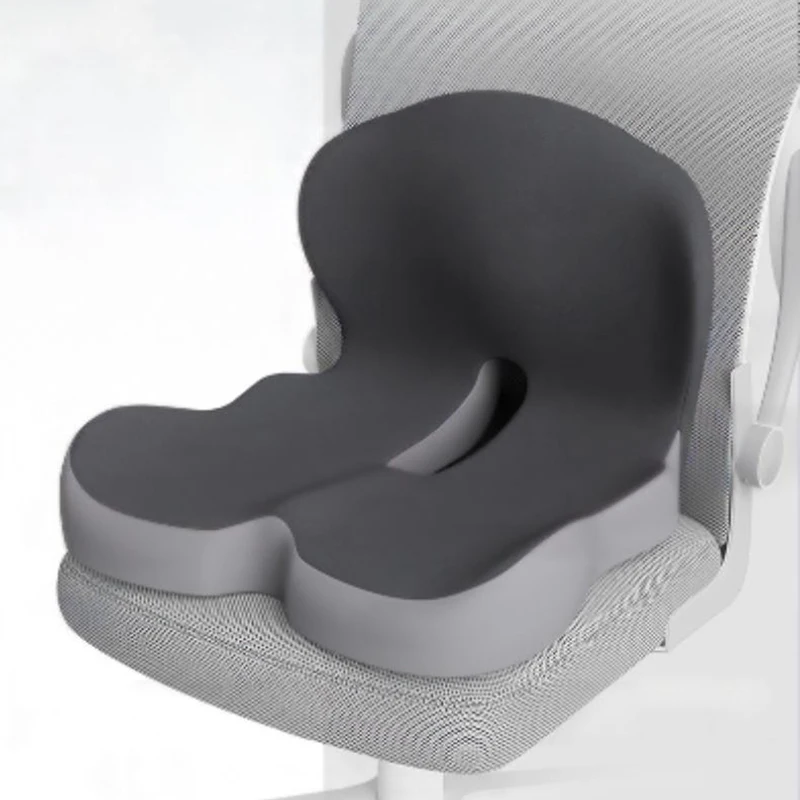 L-Shaped Memory Foam Cushion Ergonomic Office Chair Seat Pressure-Reducing Hip Waist Support Tailbone Pillow Car Seat Cushion