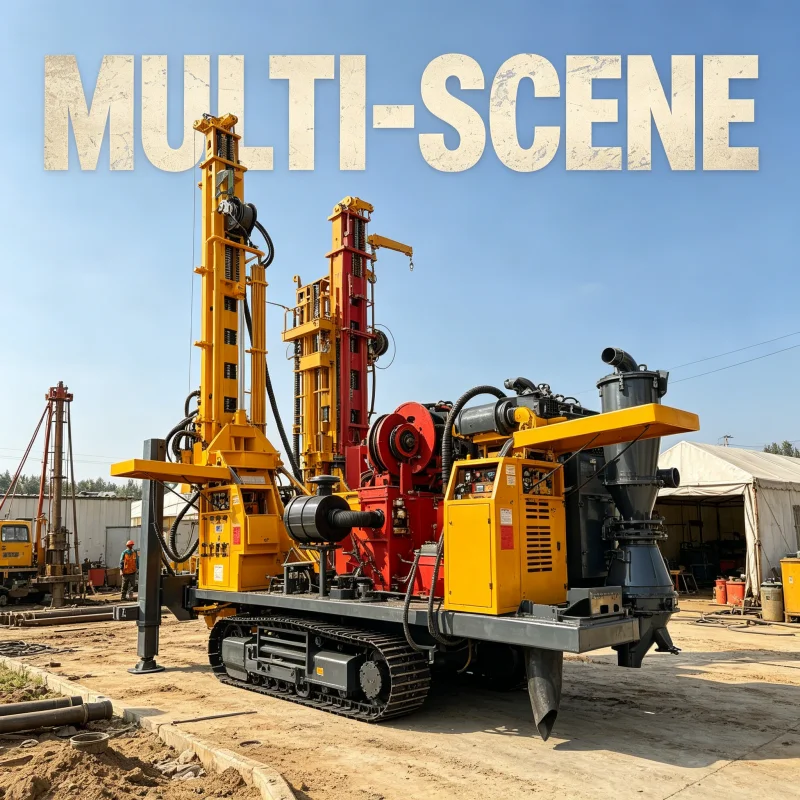 Crawler Mounted RC Drilling Rig For Sale High Efficiency Reverse Circulation Drilling Machine For Mineral Explorations