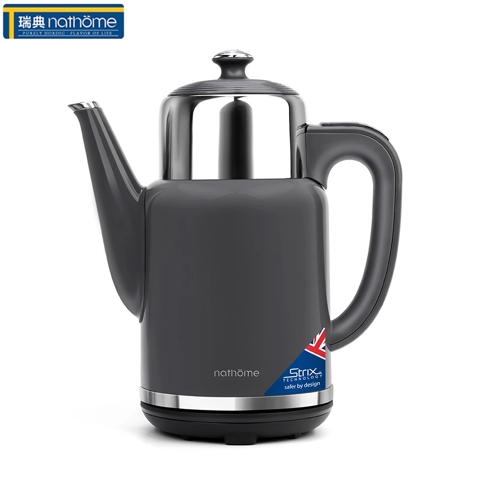 1700W NSH1715 Fast Boiling Electric Kettle Real-Time Temperature Display Auto Off British STRIL Thermostat Teapot Water Boiler