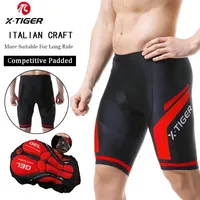 X-TIGER Cycling Shorts Men's Gel Pad MTB Road Bike Shorts Non-slip Leg Covers Breathable Summer Cycling Clothes