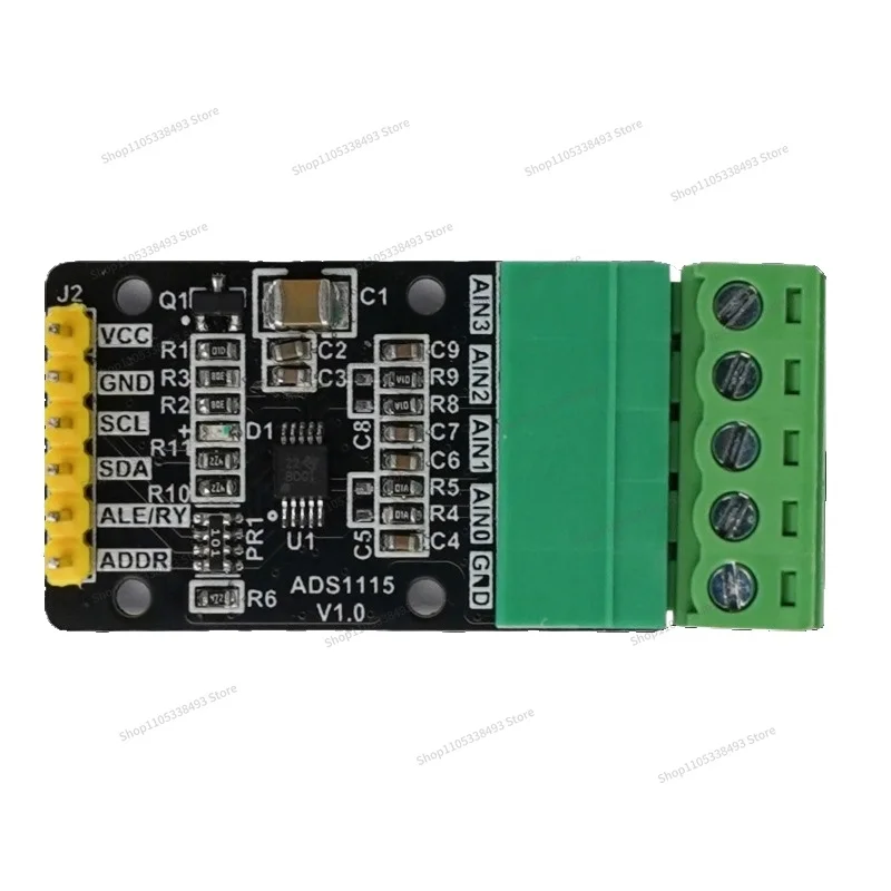 For ADS1115 Analog-to-digital Converter 4-channel High-precision 16-bit ADC Data Collection Module I2C Communication