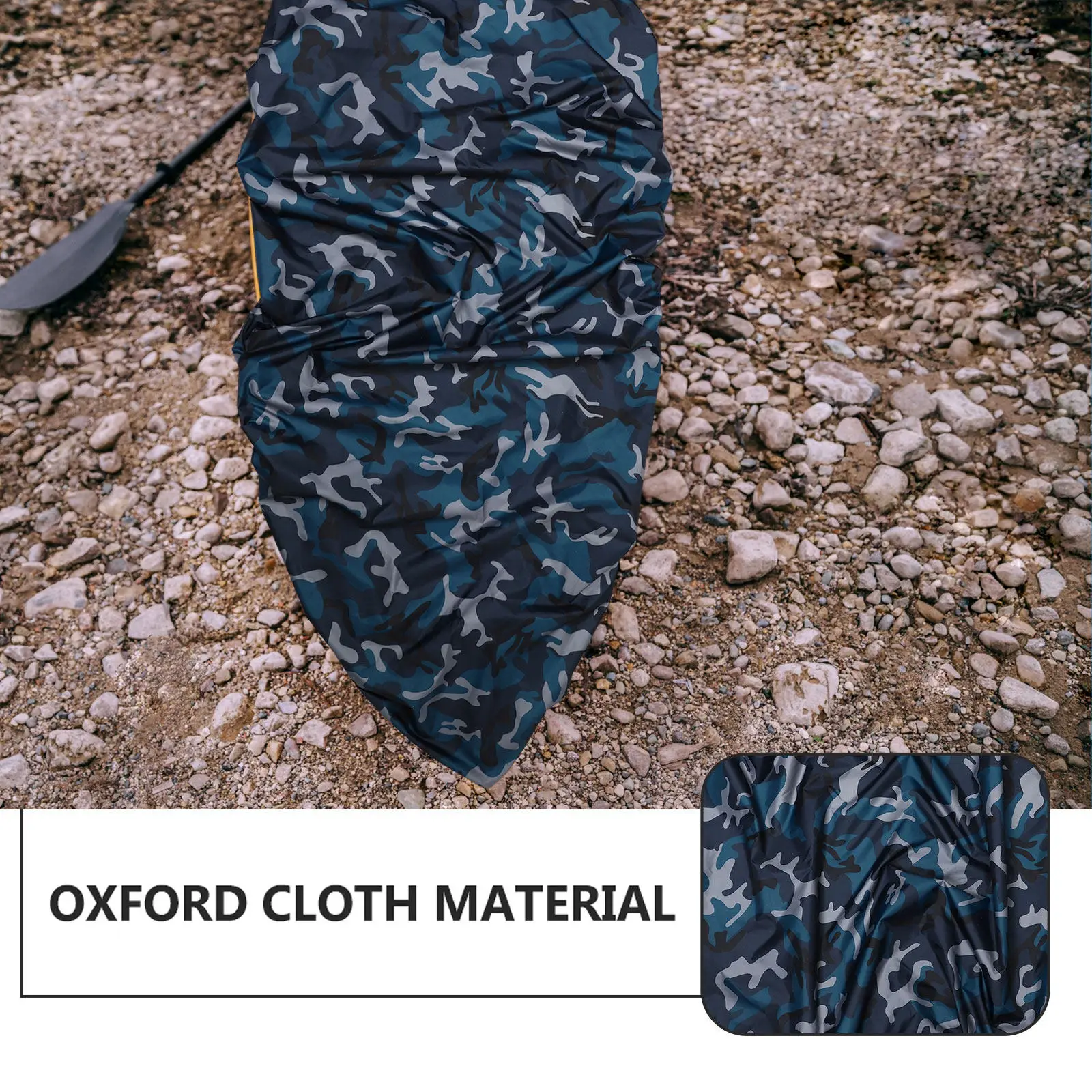 

1Pcs Waterproof Canoe Cover Oxford Cloth Tear Resistant Uv Rain Snow Protection for 4.1-4.5m Kayak Fishing Boat Canoe