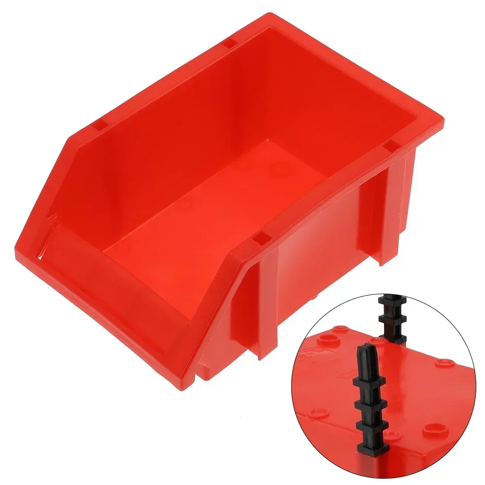 Tool Storage Box Parts Box Practical Red Screw Parts Container Classification Goods Shelf Temperature Resistance