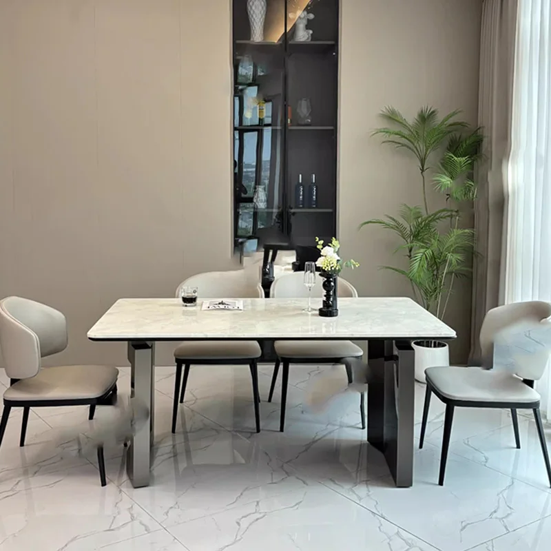 

Обеденный стол для гостиной середины века, деревянный конференц-ресторан, обеденный стол из скандинавского стекла, кухонная кофейная мебель Mesa, кухонная мебель