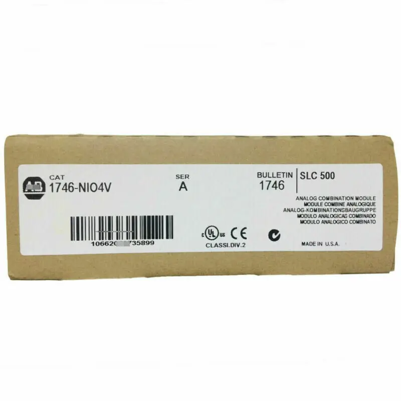 1746-NIO4V /A Analog Combination I/O Module PLC 1746NIO4V New In Box 1pcs