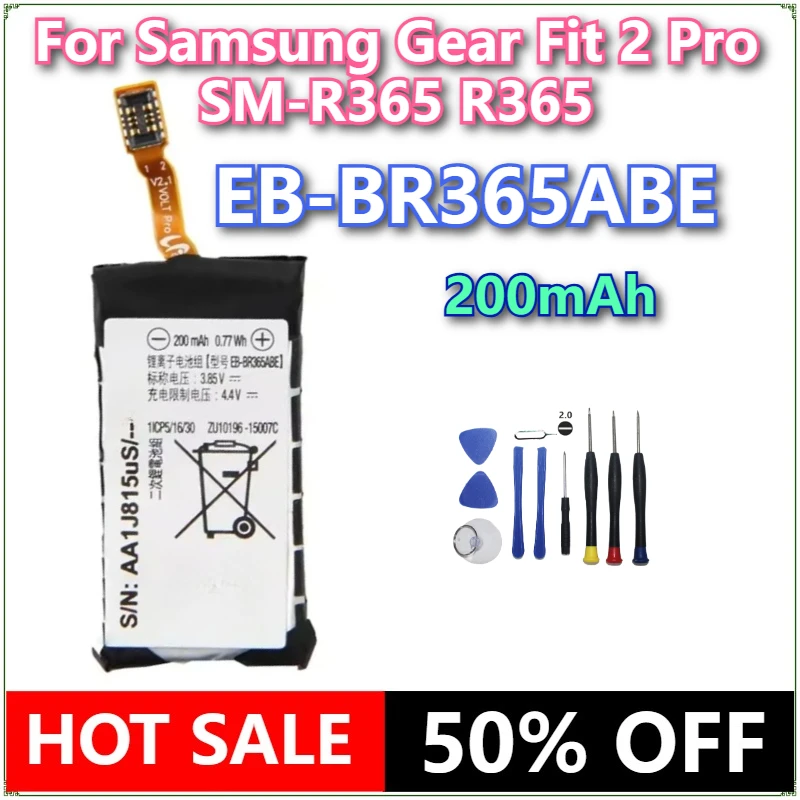 

Brand New EB-BR365ABE 200mAh Battery For Samsung Gear Fit 2 Pro SM-R365 R365 Smart Watch Battery + tools