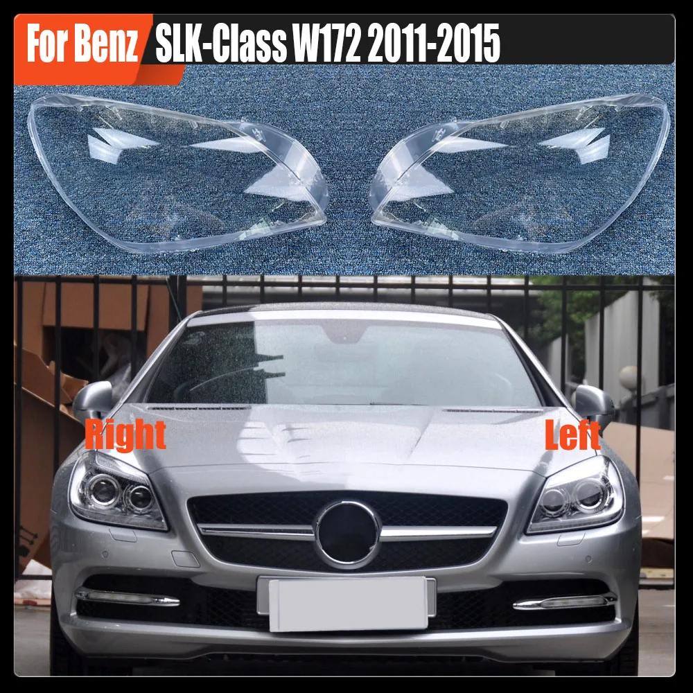 

Для Benz SLK-Class W172 2011-2015, крышка передней фары автомобиля, стеклянные фары, прозрачная лампа, лампа, маски