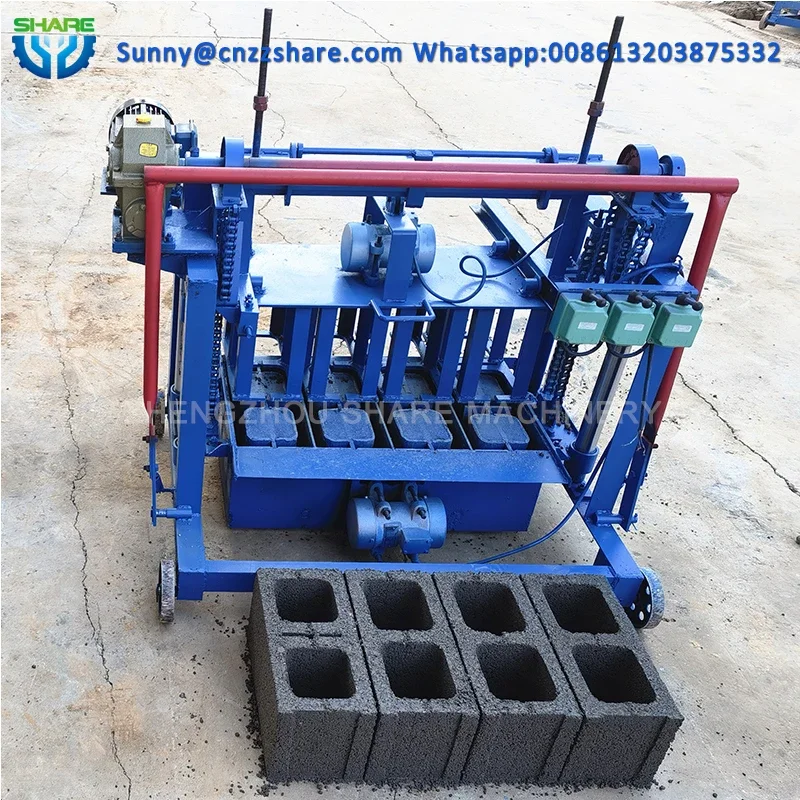 Mini Hollow Cement Paving in Ghana Machinery Concrete Block Interlocking Brick Machine Making Automatic