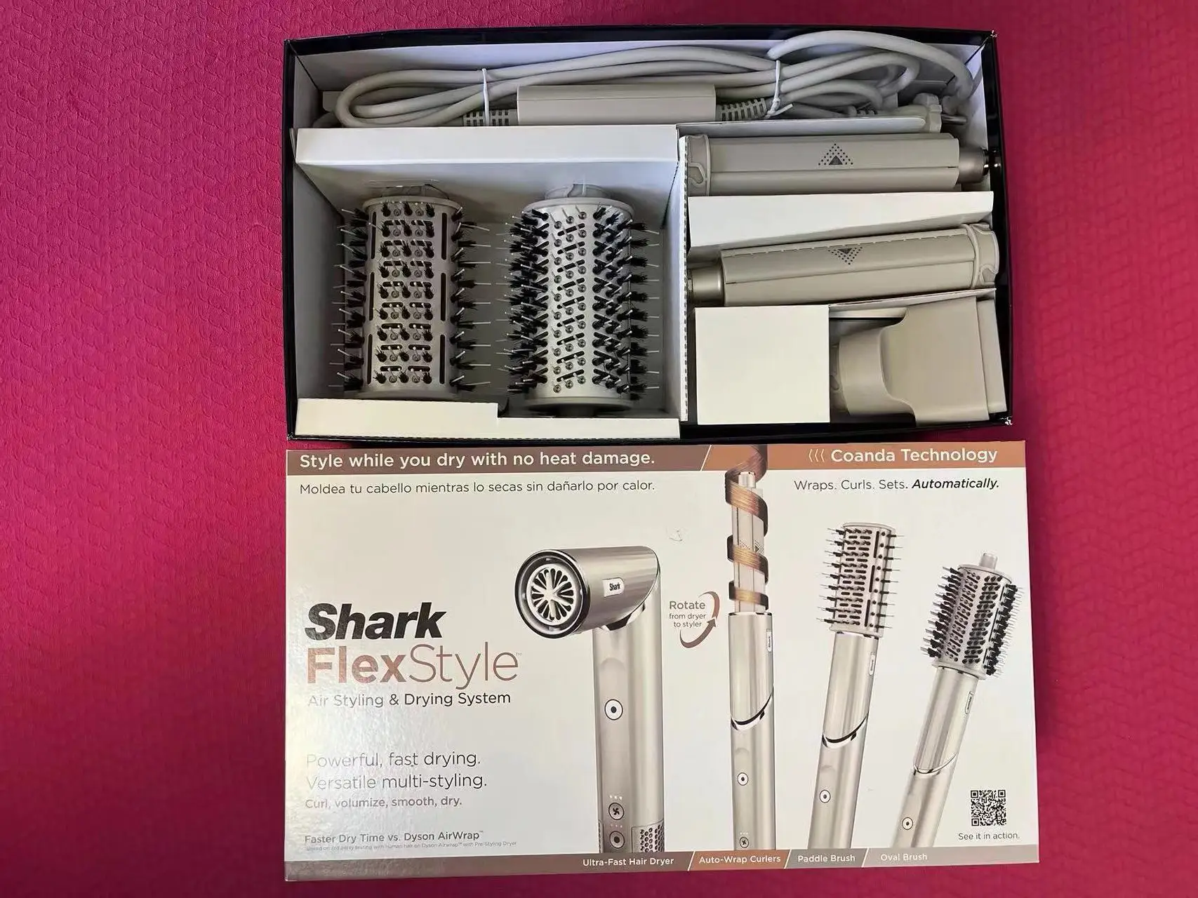 Best Quality Version Shark HD 430 FlexStyle Air Styling Drying System Powerful Hair Dryer Brush Multi-Styler Auto Wrap Curlers