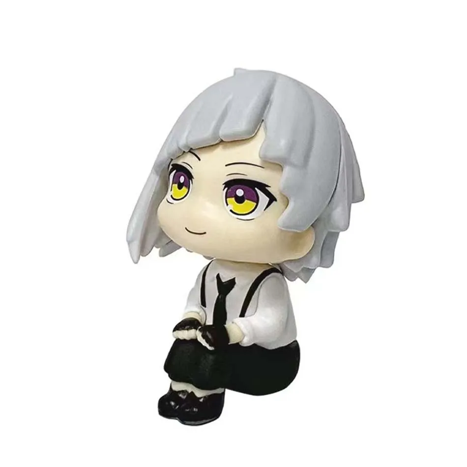 حار بيع MegaHouse LooK Up Bungou الكلاب الضالة دازاي أوسامو ناكاجيما أتسوشي ألعاب شخصيات الحركة البلاستيكية نموذج جمع Kwaii Q دمية #6