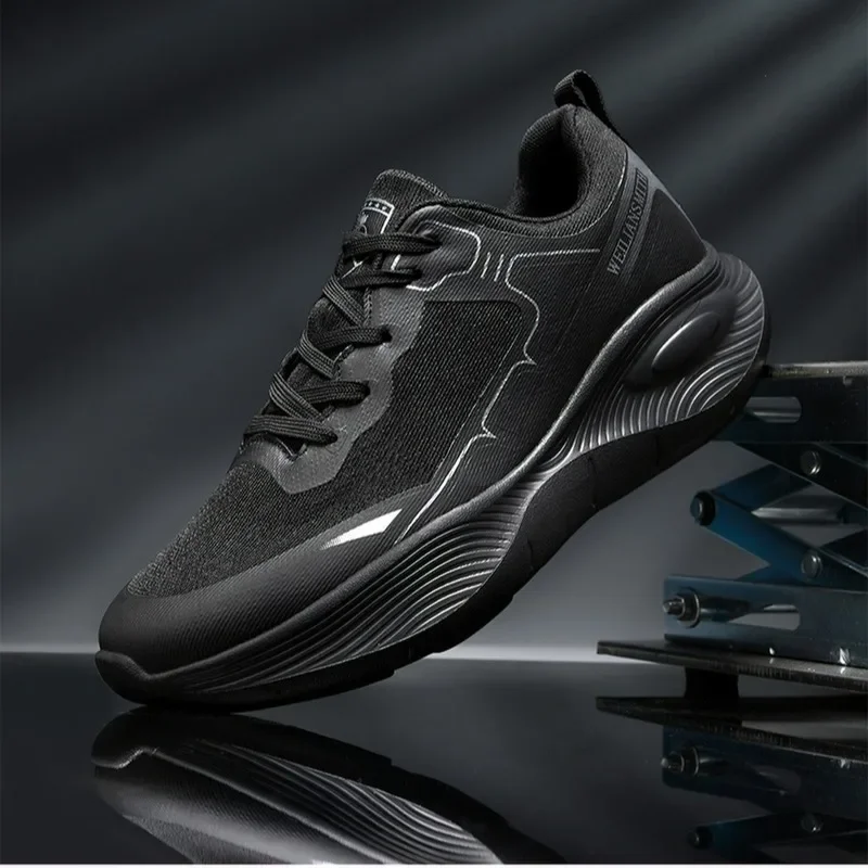 

Men Running Shoes Outdoor Breathable Mesh Cushioning Luxury Shoes Trainer Race Jogging Couple Sneakers Non-Slip Off-road Shoes