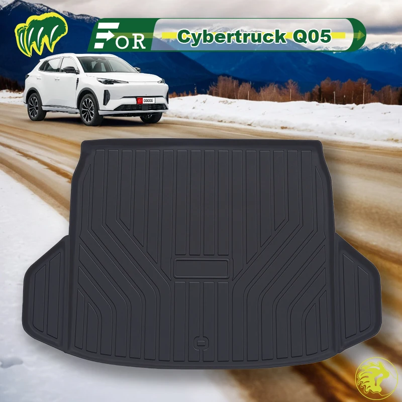 

For Changan Cybertruck Q05 2024 TPE Custom Fit Car Trunk Mat All Season Black Cargo Mat 3D Shaped Laser Measured Trunk Liners