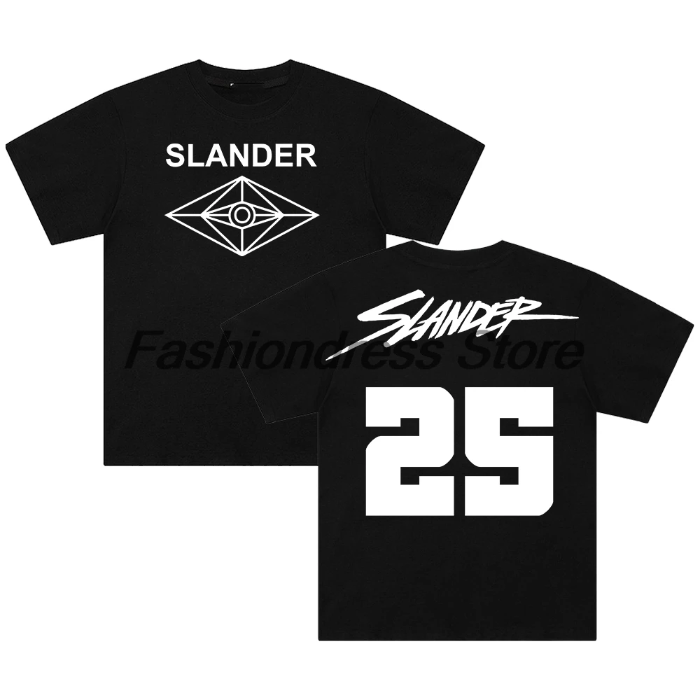 Slander Music Festival T-shirt Crewneck Short Sleeve Cotton Tee Women Men Streetwear Tops