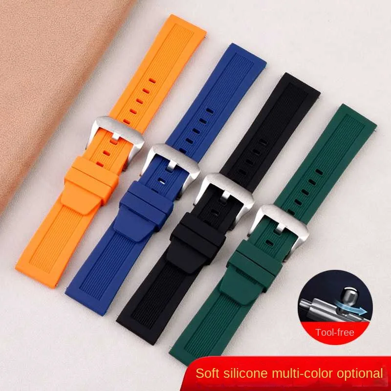 Quick Release Silicone Watch band 20mm 22mm For CITIZEN CC3060-10  Rubber men\'s watch strap BN2036 BN2037 JR4065 BJ2167