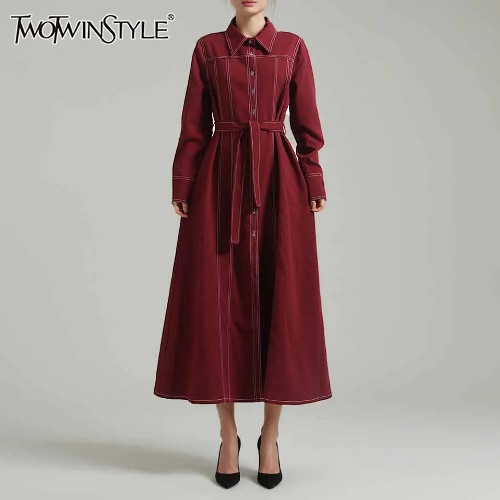 

TWOTWINSTYLE однотонные утягивающие однобортные элегантные куртки для женщин с лацканами и длинными рукавами, лоскутная полосатая куртка женская