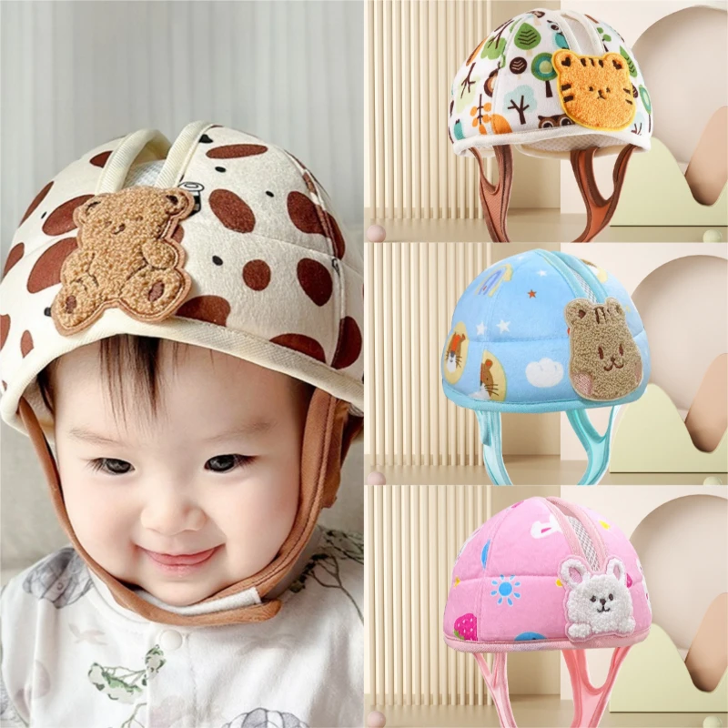 

Защитная шапка для головы малыша, противоскользящая шапка для обучения ходьбе, каска для головы, детский шлем против столкновений, артефакт