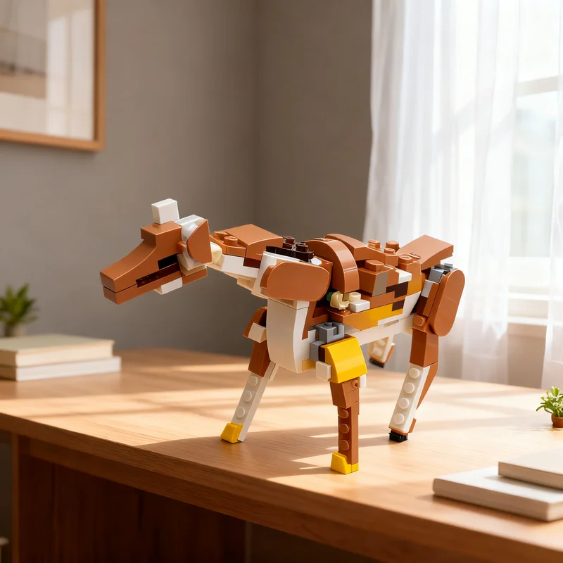 162pcs MOC Creator 3-in-1 31382 white tail deer siera biologically Model Christmas Gift Living Room Decoration