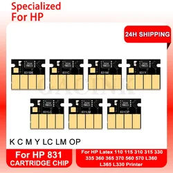 Dla HP 831 układ zasobnika z tuszem do HP lateksowe 110 115 310 315 330 335 360 365 370 560 570 L360 L365 L330 drukarki najnowsze uaktualnienie