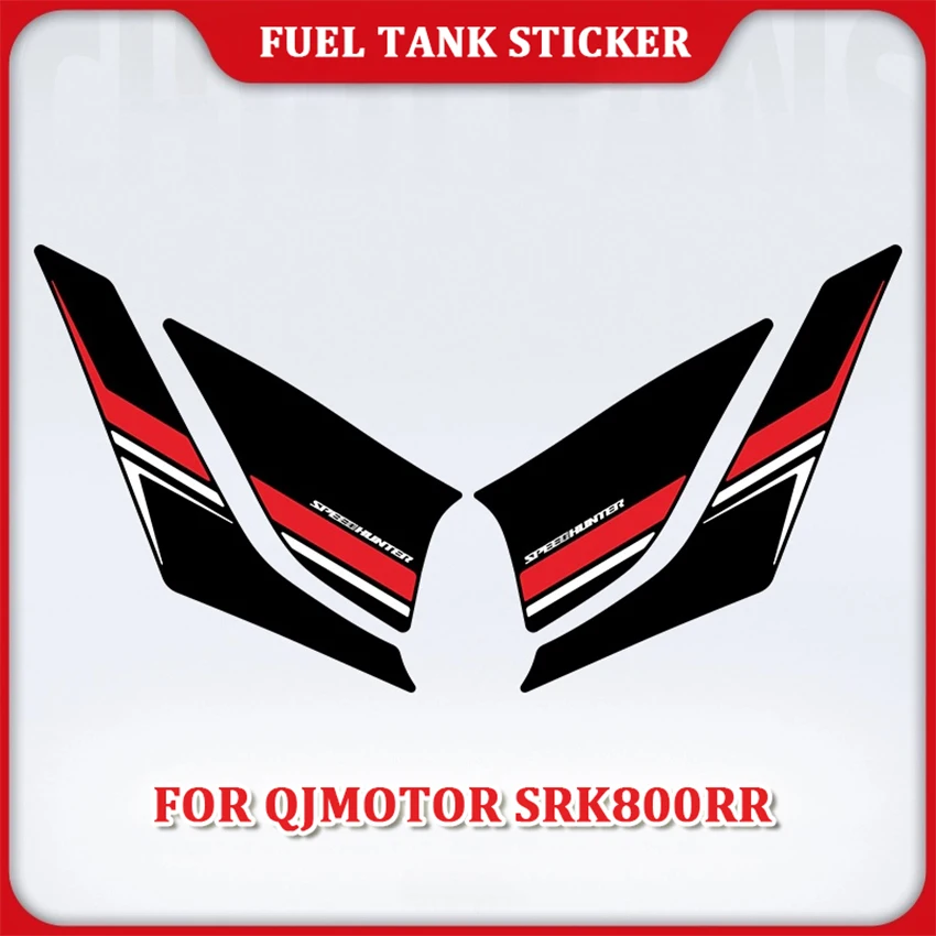 

For QJMOTOR SRK800RR Motorcycle Fuel Tank Anti-slip Sticker Traction Pad Knee Grip Protection Sticker Film Decoration Parts