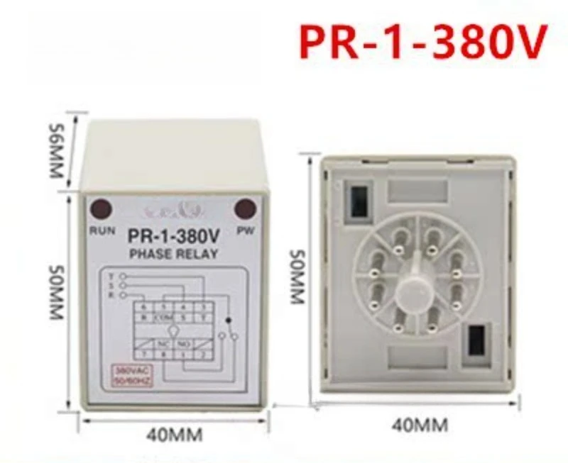 PR-K1 Phase Sequence Protection Relay FR/PR-1-380V/220V Underinverse Phase Protector PVR-4/3 Control