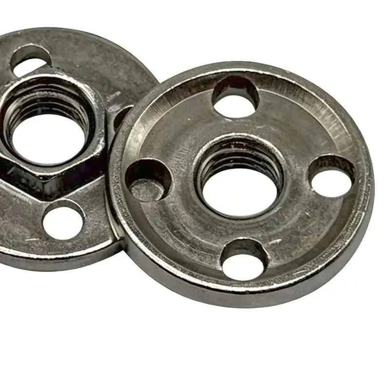Four Hole Flange Angle Grinder Pressure Plate For Metalworking Projects Metal Construction Secure Locking Mechanism