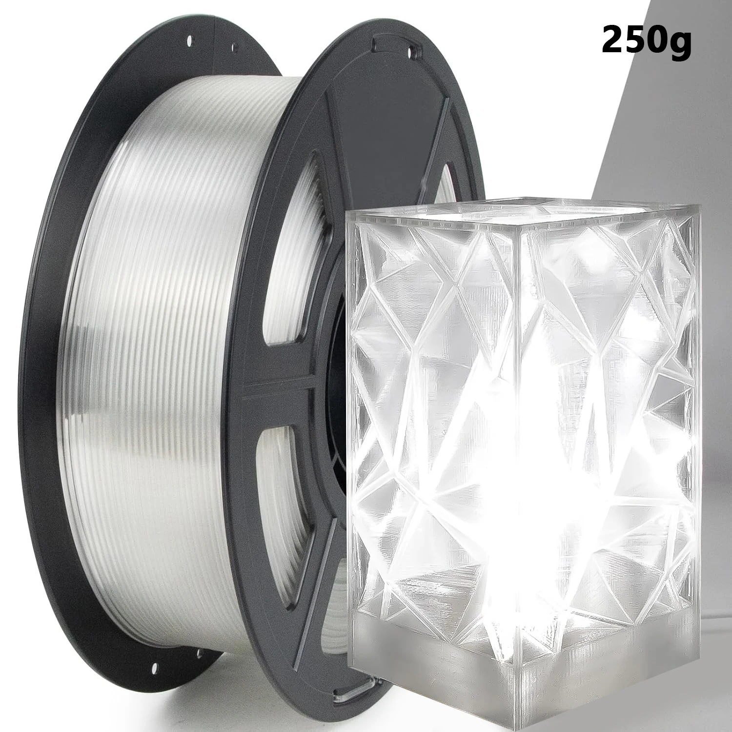 PLA Halbtransparentes 3D-Drucker-Filament 250g 1Kg 1,75mm PLA Halbtransparentes Material 3D-Drucker-Materialien Verbrauchsmaterialien – Detail 2