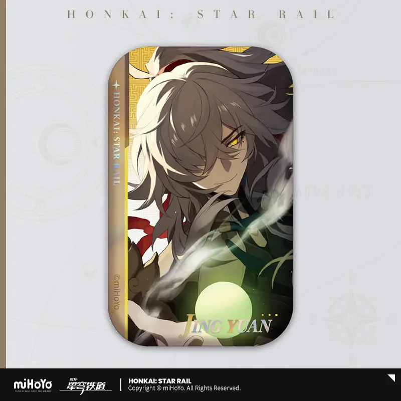 [Genuine] miHoYo Game Honkai Star Rail Tinplate Badge Jing  March 7th Herta Himeko Kafka Brooch Anime Pendant Cosplay Xmas Gifts