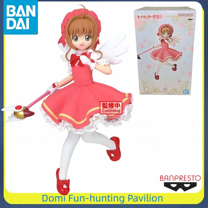 

Bandai Original BANPRESTO Cardcaptor Sakura Clow Card Anime Figure Kinomoto Sakura Finished Model Collectible Toy Gift for Kids
