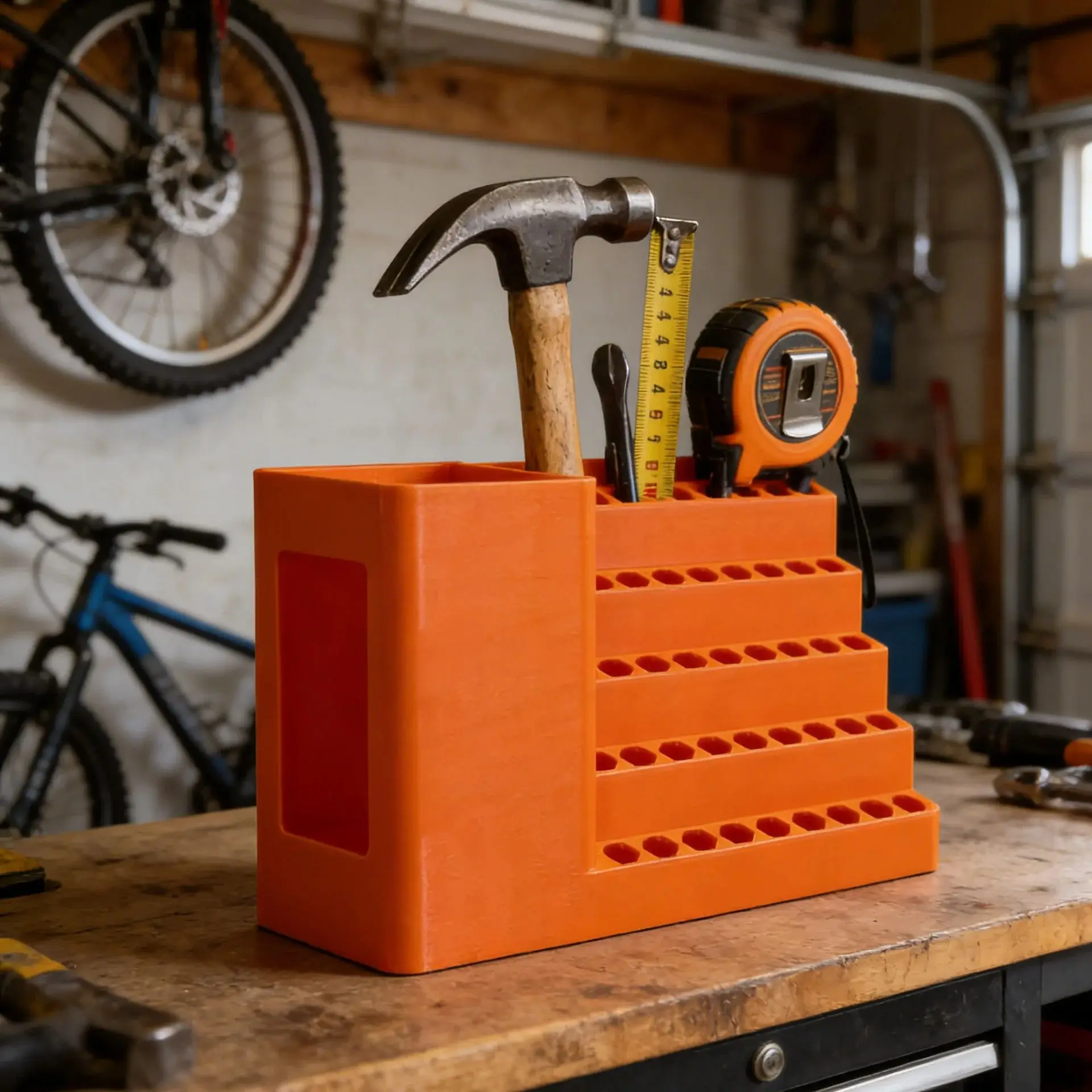 Exquisite PETG Screwdriver Head Storage Box with Hole Plate Support Craftsmanship Screwdriver Case for Tool Organization