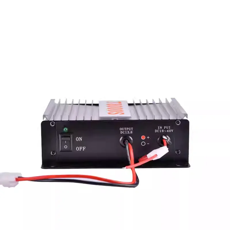 Voltage Converter 24V To 13.8V Converter Robust Aluminum Alloy Build Harsh Environment Resistant Compact Space-saving Design