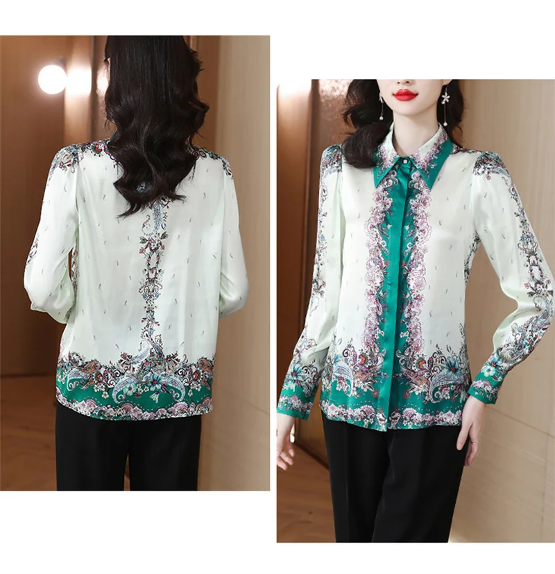 FANIECES S-4XL Fashion Baroque Women Shirt Long Sleeve Vintage Blouse Spring Autumn Luxury Tops Camisas Y Blusas قمصان وبلوزات