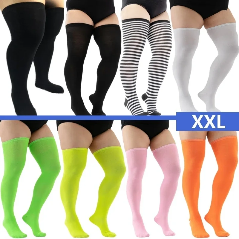 

Plus Size Women Stockings Over Knee Socks Thigh High Socks Large Size Female Stockings Long Socks Women's Stockings