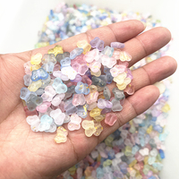50pcs 10mm Acrylic Matte Butterfly Beads Unique Loose Beads Handmade DIY Jewelry Clothing Jewelry Accessories